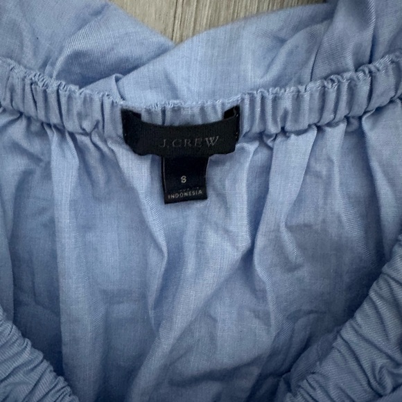 J. Crew Light Blue Ruffle Kids Dress - Picture 2 of 2